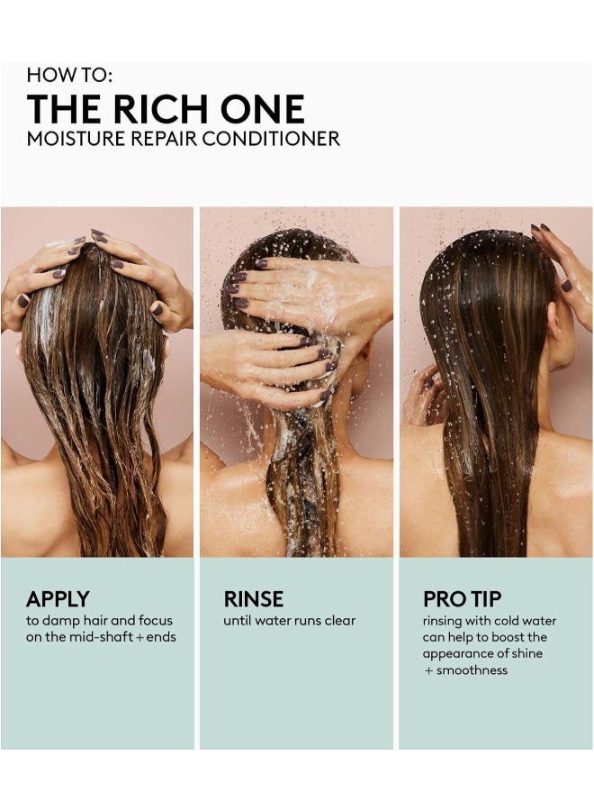 The Rich One Moisture Repair Conditioner 300ml | Hydrating & Strengthening Moisture Repair Conditioner for Dry Damaged & Colour-Treated Hair | Sulphate-Free Detangling Smoothing Conditioner for Soft Frizz-Free Hair - image 7