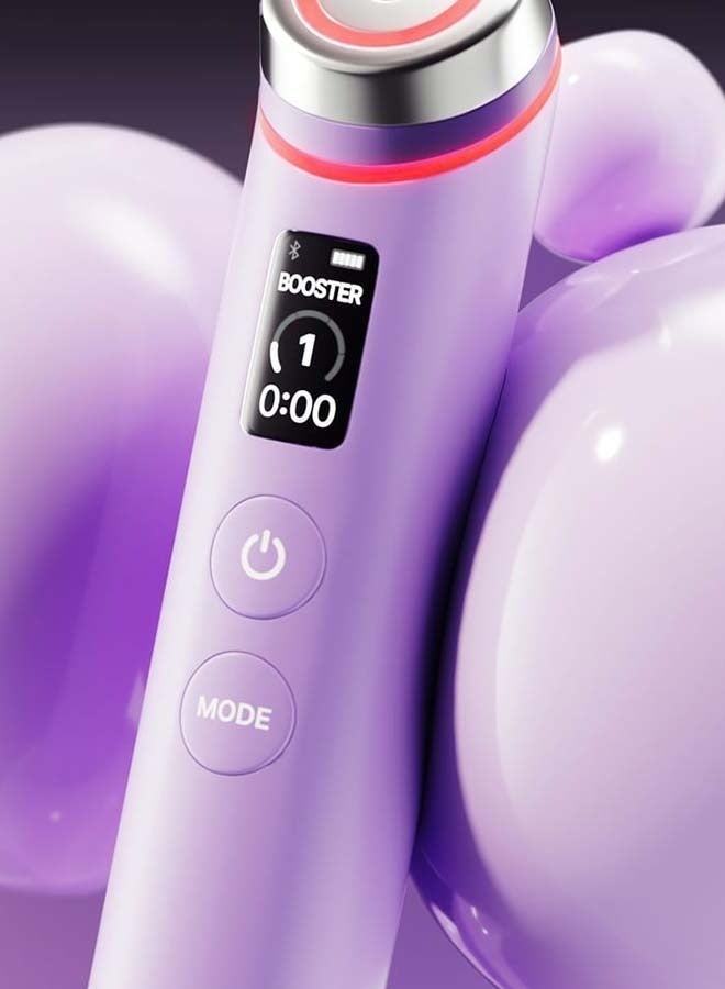 Age-R Booster Pro Purple |6-in-1 Real Glass Glow Beauty Massager | Looking Glass Skin | Korean Skin Care - image 2