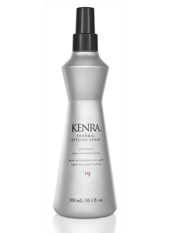 Kenra Thermal Styling Spray 19 | Heat Protection Spray | Firm Hold Heat-Activated Spray | Tames Frizz, Flyaways & Adds Shine | All Hair Types | 10 fl. Oz