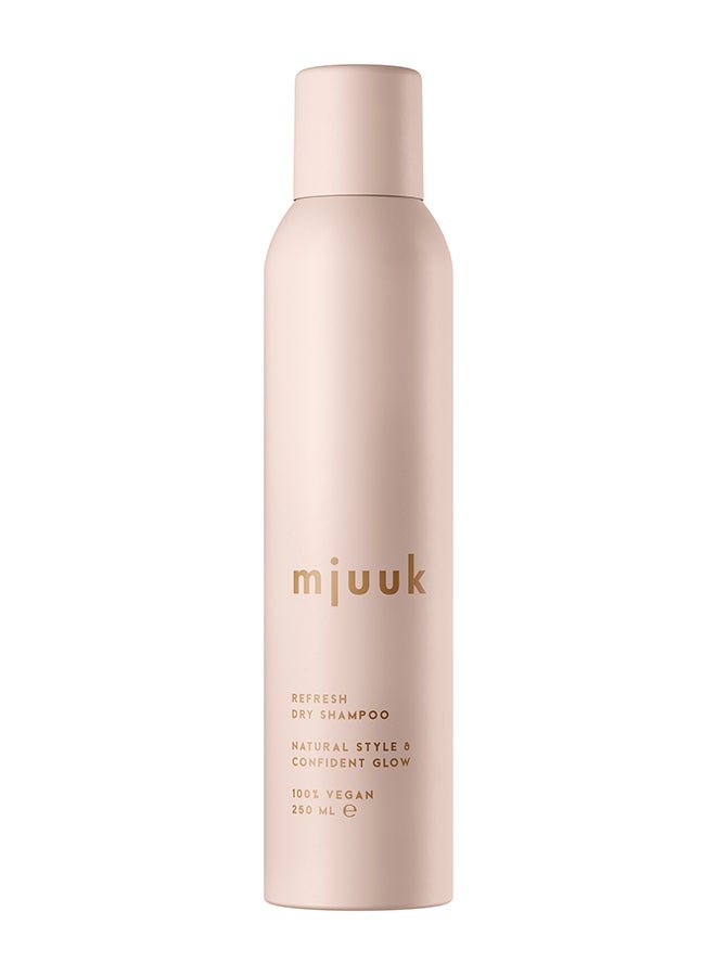 Refreshing Dry Shampoo | For All Hair Types Instant Grease Removal Between-Wash Freshness Root Refresh | 100 Percent | Vegan 250ml