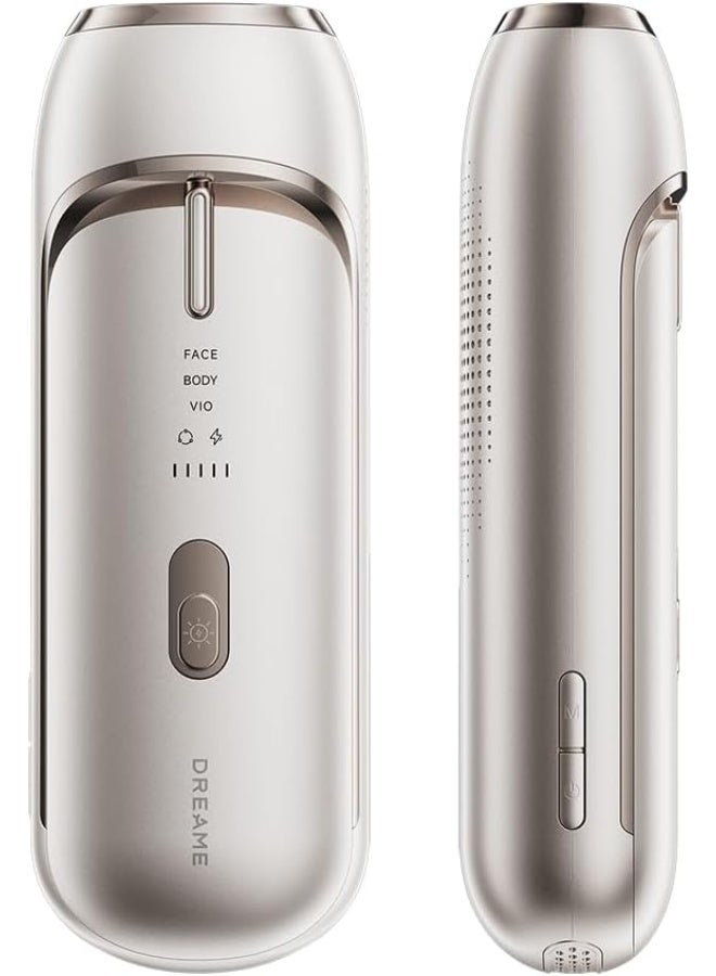 Dreame Nova IPL Hair Removal Device, Permanent Laser Hair Removal with Sapphire Ice Cooling, 27J Dual-Lamp High Energy, Adaptizone AI Sensor for Body, Face & VIO Bikini Line, At-Home Hair Remover