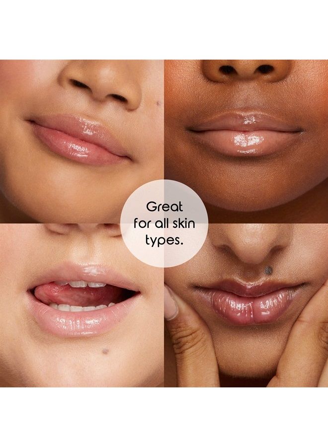 Moisturizing Natural Crystal Clear Lip Gloss for Teens, Cruelty Free Hypoallergenic All Skin Types, 8 ml / .28 fl oz