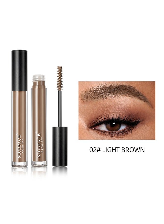 Eyebrow Styling Liquid,Three-Dimensional Eyebrow Shape Modification,Waterproof And Sweat Resistant, Lasting No Smudging Light Brown(#02)