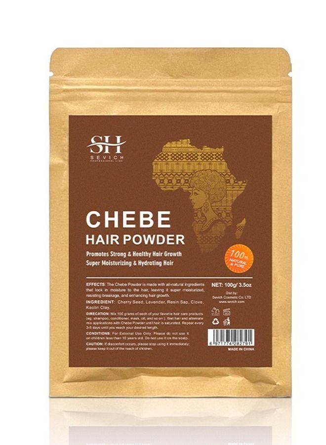Naturals Chebe Powder 100 grams Dye Free Natural African Chebe Powder Hair Mask Enhanced Hair Growth and Strength Long Moisturized Hair For Men & Women Super Hydrating Powder