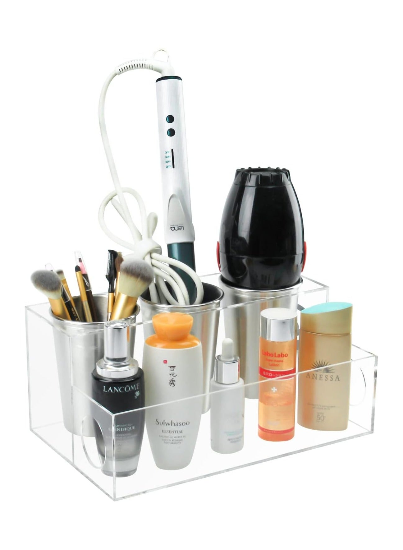 Acrylic Hair Tool Organizer, Acrylic Hair Dryer and Styling Organizer, Hair Product Organizer, Clear