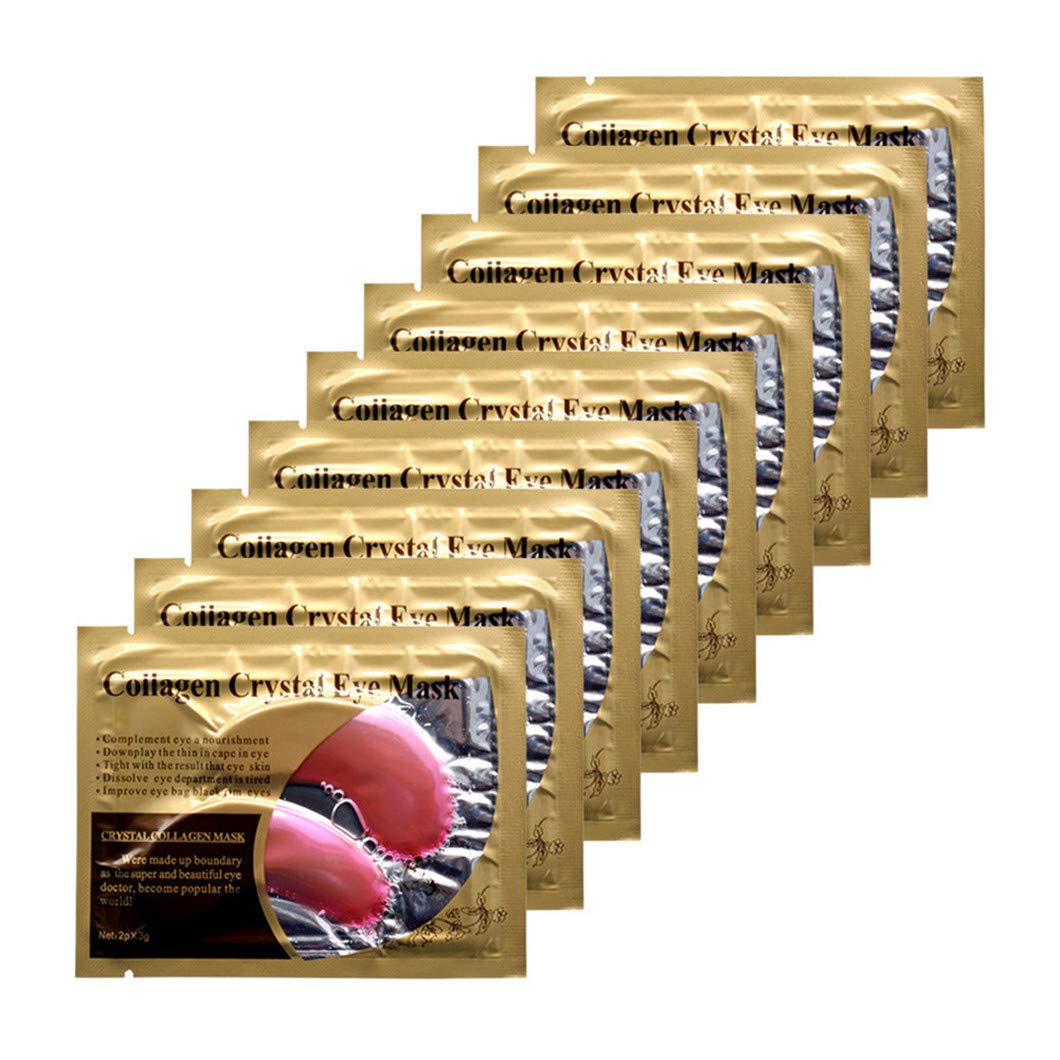 Ruzzut Under Eye Patches - 30 Pairs Collagen Eye Mask Eye Patches for Puffy Eyes and Dark Circles, Anti Aging Moisturizing Gel Eye Pads Under Eye Mask, Pink