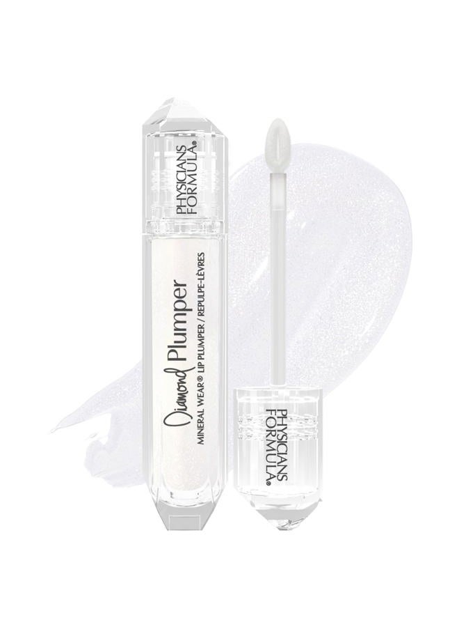 Mineral Wear Diamond Lip Plumper Gloss, Dermatologist Tested, Diamond Marquise