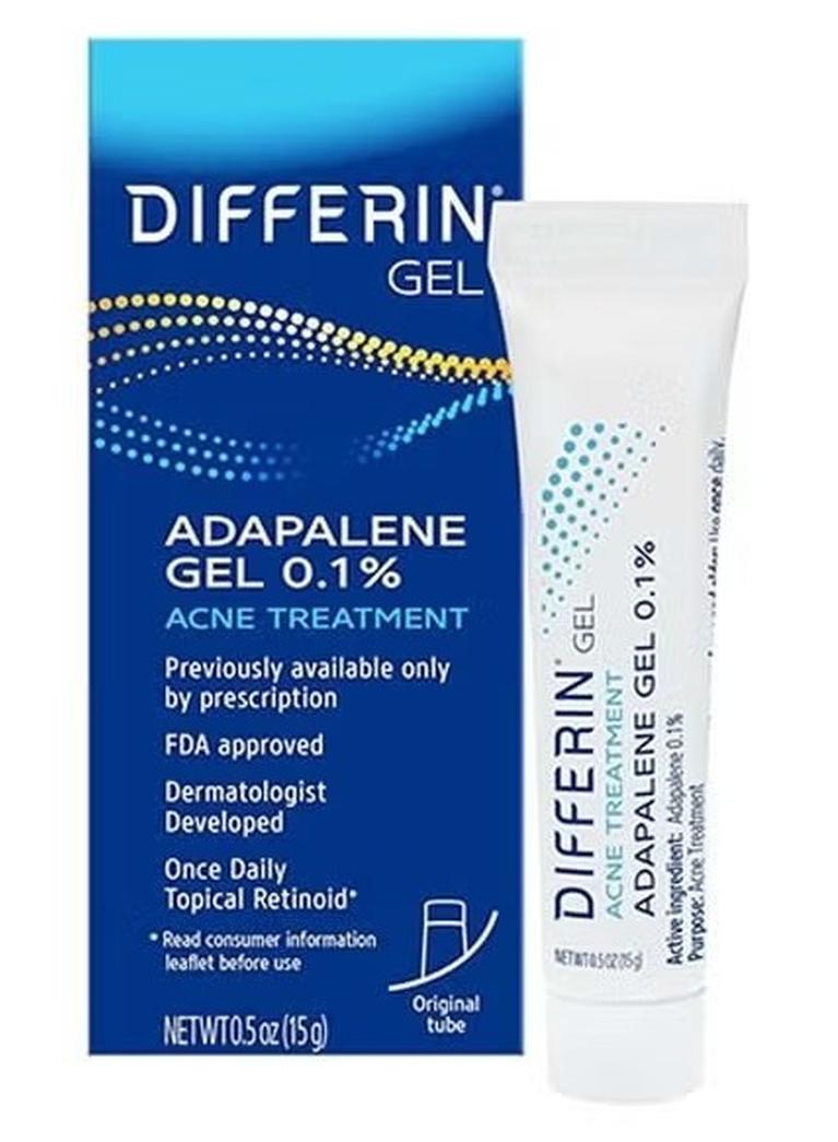 Acne Treatment Gel, 60 Day Supply, Retinoid Treatment for Face with 0.1% Adapalene, Gentle Skin Care for Acne Prone Sensitive Skin, 15g Tube