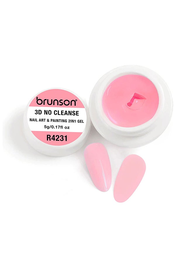 Gel Paint 5g French Ombre nail art Soak off UV LED Gel Polish for Manicure Pedicure Long Lasting 3D No Cleanse Nail Art 2in1 Gel Creamy Painting Gel for 3d sculpture Good Self Leveling Rich Pigment