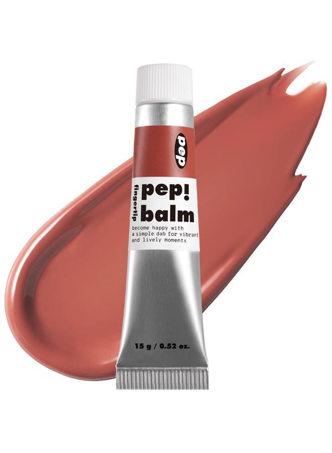 Lip and Cheek Tint - PepBalm 004 Corner | Wtih Shea Butter, Gift, Liquid Blush, Travel-Friendly, Highly Pigmented, Non-Drying, Sheer Balm Gross Tint Contour, Blurring Gel Serum, 0.52 Oz
