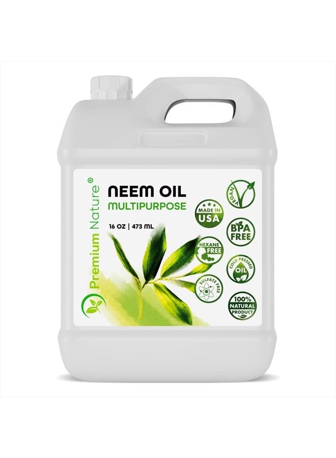 Neem Oil for Plants Indoor and Outdoor Gardening Pure Unrefined Cold Pressed Spray Refill Neem Oil Spray for Indoor Plants Neem Cake Organic Neem Oil for Skin Neem Oil for Hair Need Oil 16 oz