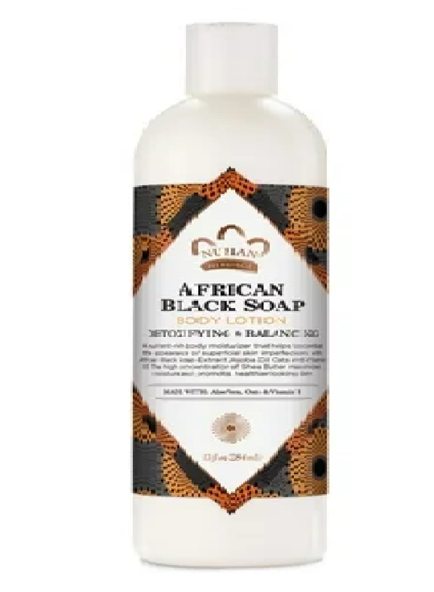NUBIAN AFRICAN BLACK SOAP BODY LOTION 384ML