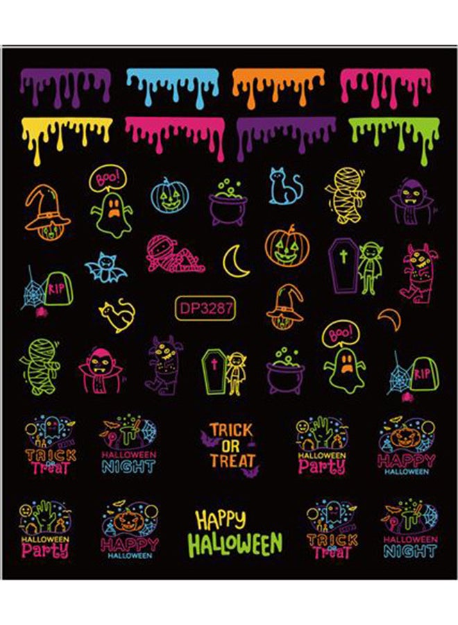 Scary Vinyl Waterproof Stickers For Nail Art HS011