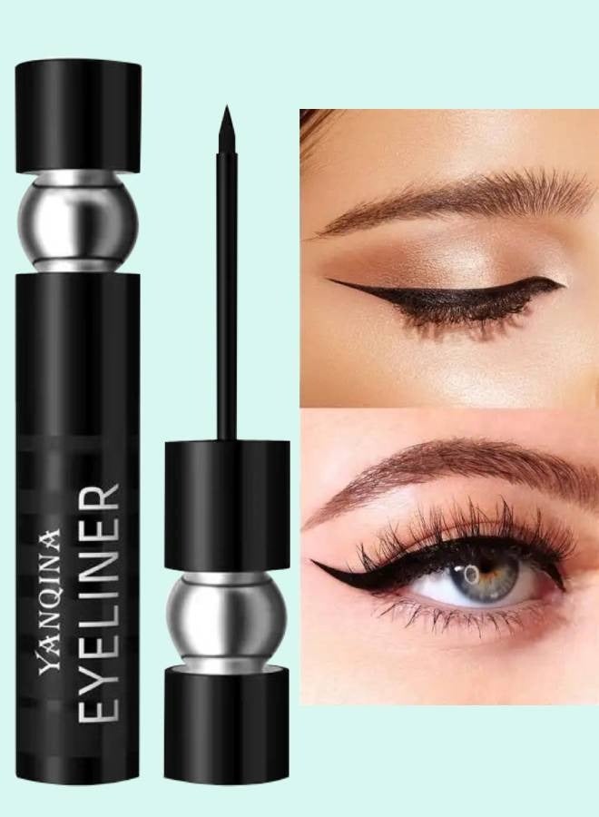 Eyeliner Along Slip Waterproof Eyeliner Makeup with Lock Color Essence Fine Plus Along Slip Eyeliner Soft Pen Head Eyeliner Pencil Waterproof Cool Black Paste Eyeliner Makeup