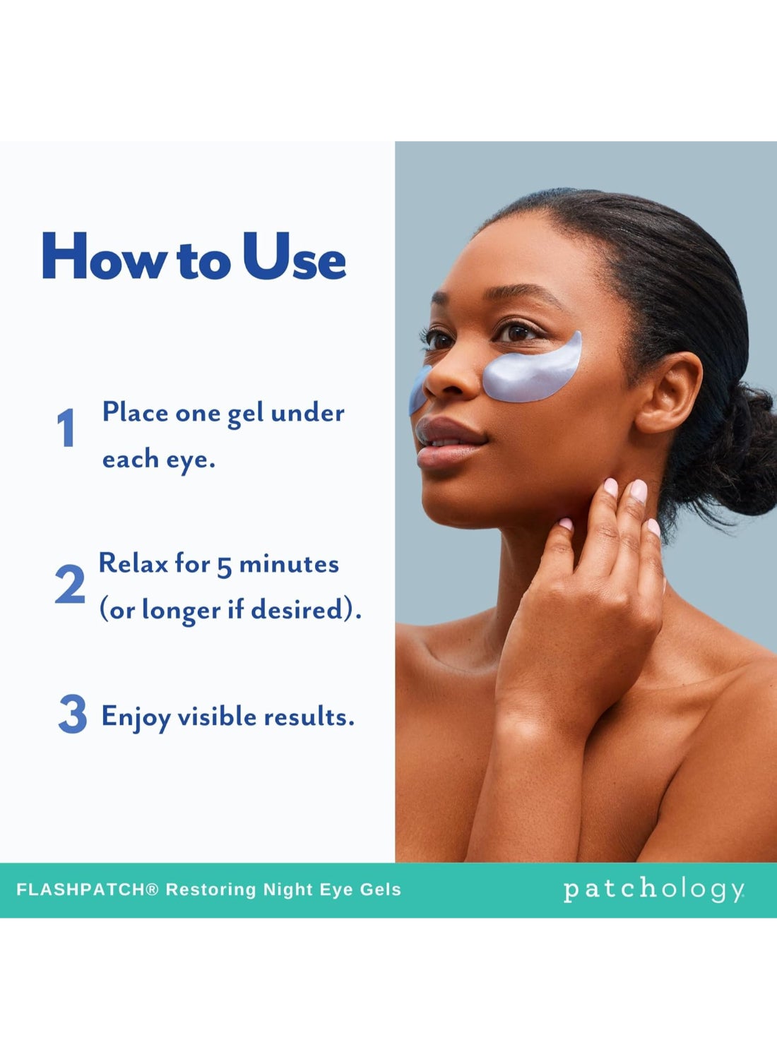 Patchology Night Eye Gels 5 Pairs – Overnight Recovery for Aging Eyes, Retinol & Peptides, Smoothing Treatment for Fine Line Relief 5 Pack - image 8