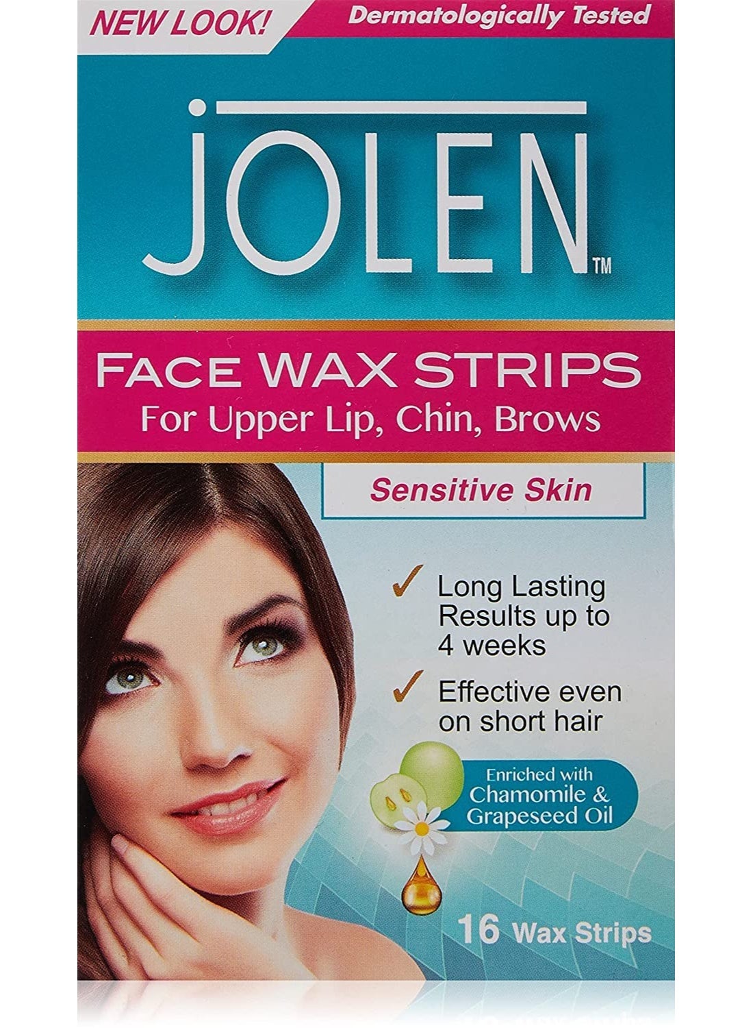 Sensitive Skin Facial Strip Wax (16 Strips) (Pack of 1)
