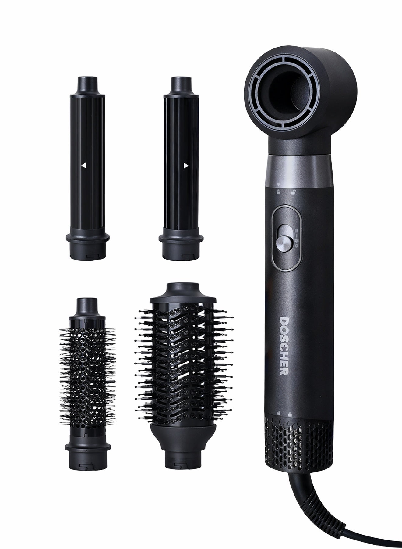 5-in-1 Hair Dryer Brush Auto Curler, 1000W Ionic Multi-Functional Blow Dryer Brush for Frizz-Free Drying, Curling, Volumizing & Straightening
