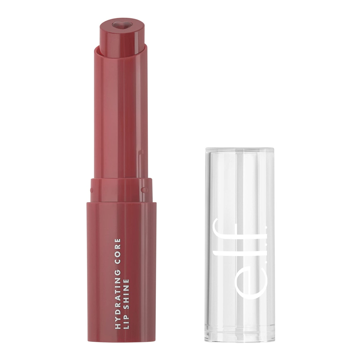 e.l.f. Hydrating Core Lip Shine, Lip Balm For A Sheer Tint Of Color & Soft Shine, Made With Nourishing Vitamin E, Vegan & Cruelty-Free, Happy