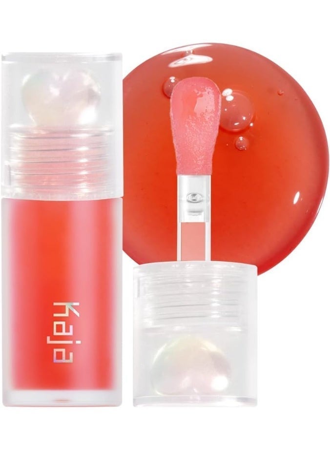 Juicy Glass Lip Oil - Rasberry Refresher - Clear Tint Gloss Plumper - Hydrating Lightweight Shine with Vitamin Tree Fruit Oil, Vegan Cruelty-Free 4ml