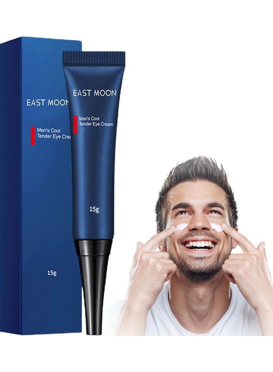 East Moon Men Eye Cream Anti Aging,Awaken Peptide Lifting Eye Gel, Men's Cool Tender, Moisturizing Eye Cream Remove Puffiness and Bags Under Eyes,Wrinkles,Fine Lines,Dark Circles