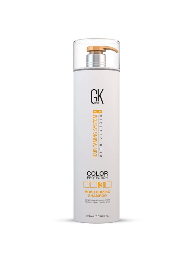 Moisturizing Shampoo 1000Ml For Hydrating Color Protection Dry Damage Curly Frizzy Thinning Color Treated Hair Repair Organic Paraben Sulfate Free