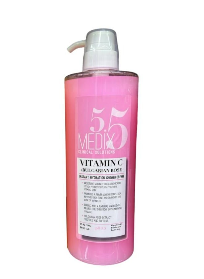 Vitamin C And Bulgarian Rose Instant Hydration Shower Cream 1000 ML