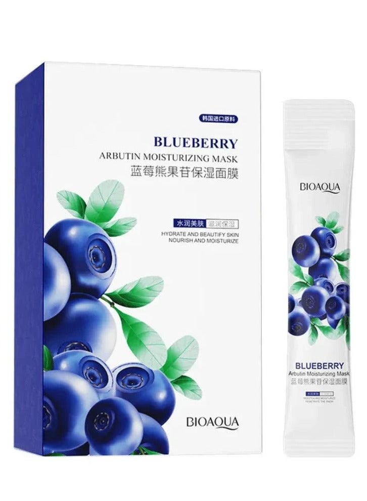 Blueberry Arbutin Moisturizing Mask 4ml x 20 pcs