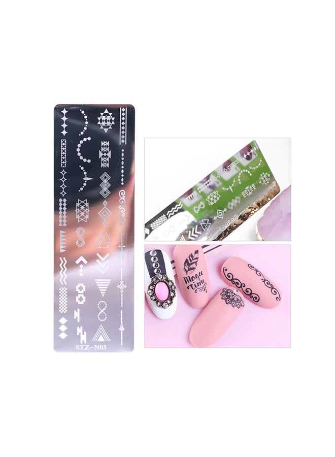 Nail Stamping Plates Nail Art Stamping Stamper Scraper Tool for Professional Manicure and Pedicure Perfect Stencil for Beautiful Nail Designs in Salons and at Home Nail Art Templates