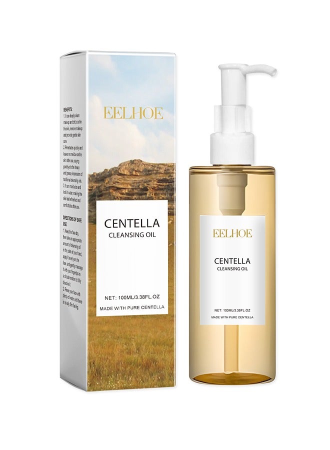 Centella Light Cleansing Oil (100ml), Gentle Korean Facial Cleanser for Double Cleansing – Makeup Remover and Daily Skincare Solution for Sensitive, Acne-Prone Skin