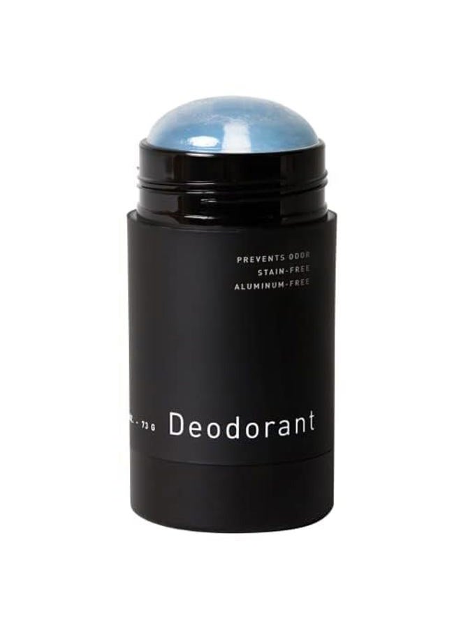 Mens Natural Stain-Free Deodorant, Aluminum-Free Clear Formula to Prevent Body Odor and Absorb Sweat with Witch Hazel, Nettle Leaf, Mint & Eucalyptus Scent, Under Arm Odor Protection, 2.6 oz