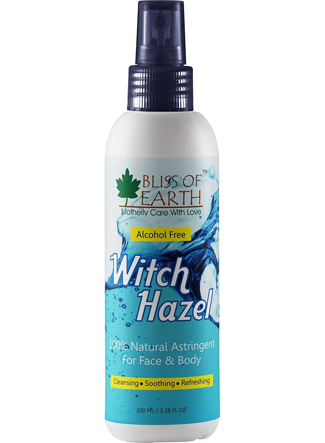 Bliss of Earth 100ML Pure Witch Hazel Astringent Natural Toner Great For Acne & Skin Rashes