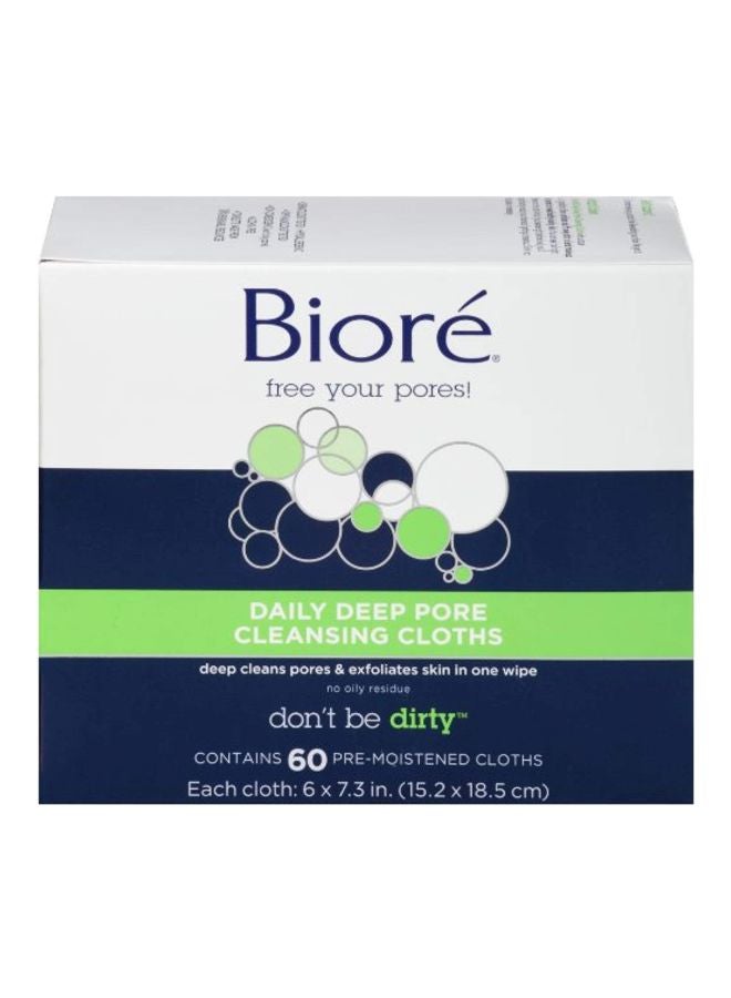 60-Piece Daily Deep Pore Cleansing Cloths