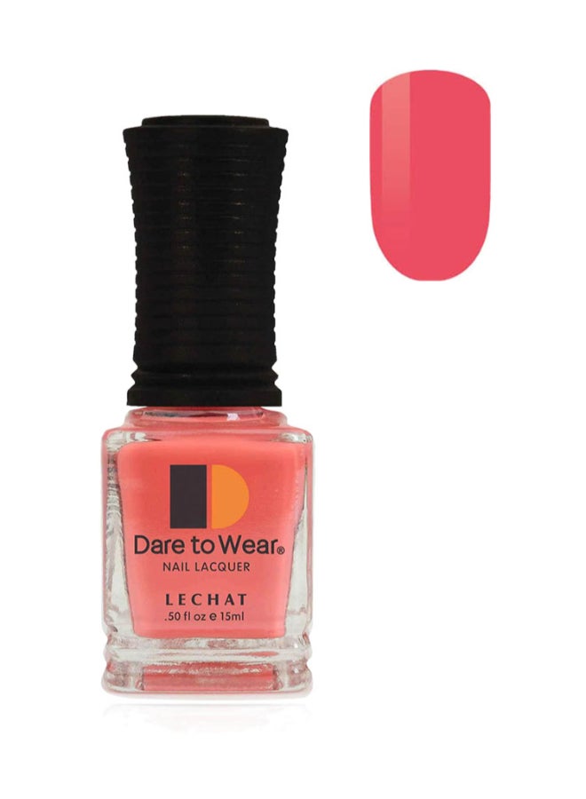 Long Lasting Nail Polish Color Vibrant Coral With A Hint Of Pink By Lechat Nail Lacquer Brushed Blush Dw237