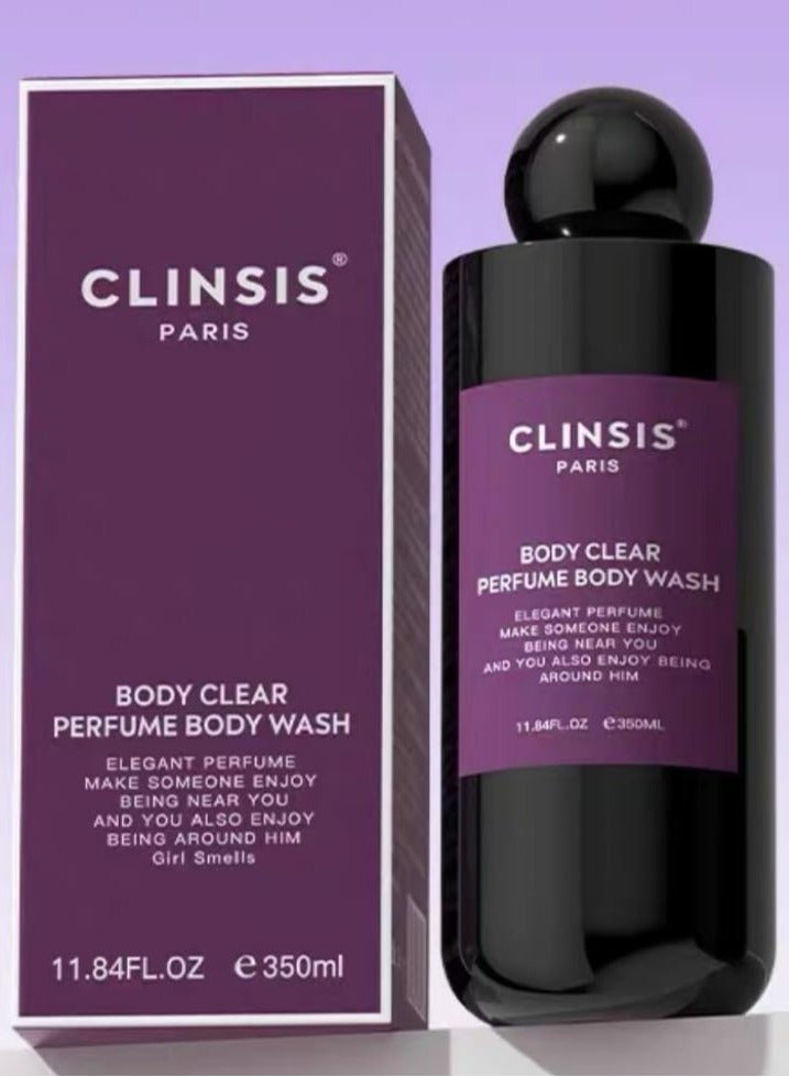 Perfumed Body Wash Body Clear Scented Body Wash Shower Gel Smoothing Cleansing Skin Effectively 350 ML (Paris Lover)