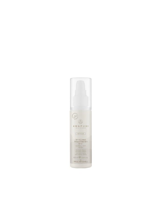 by Paul Mitchell Styling Treatment Oil, Dry-Touch, Leave-In Formula, For All Hair Types, 3.4 fl. oz.