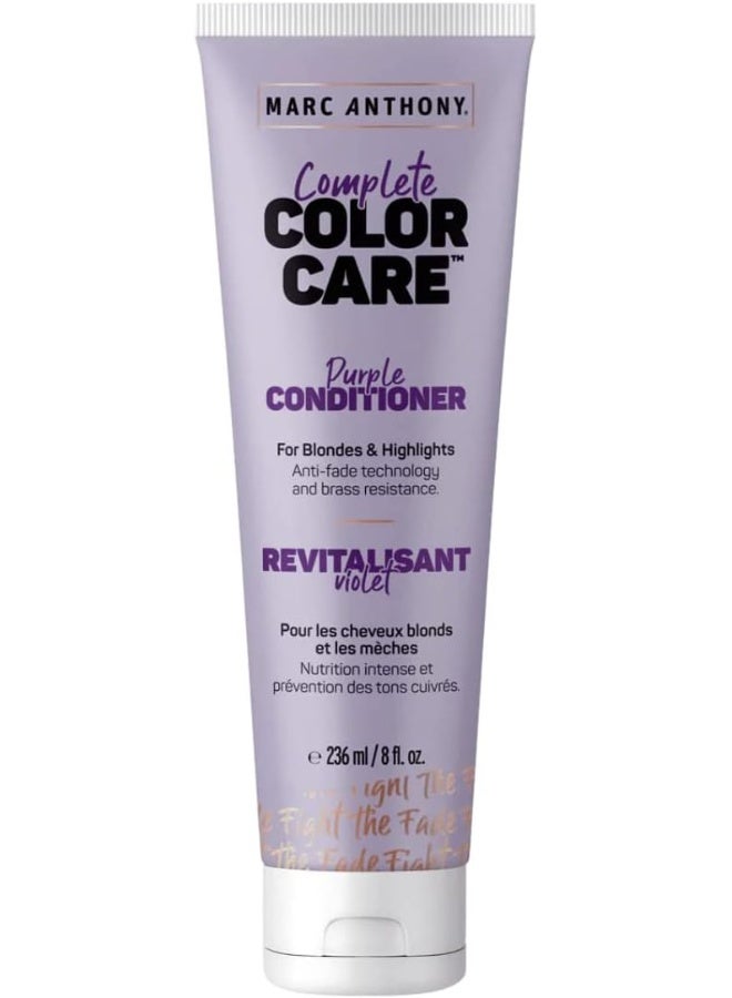 Complete Color Care Purple Conditioner | Maintains Color For All Blondes | Brass Resistant | Anti-Fade Technology Protection | 236Ml