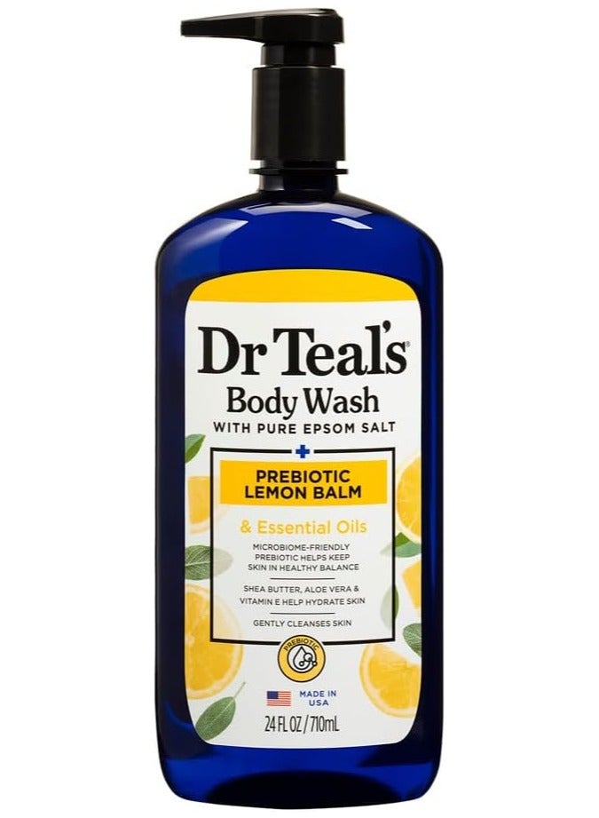 Body Wash with Pure Epsom Salt Prebiotic Lemon Balm 710 ML