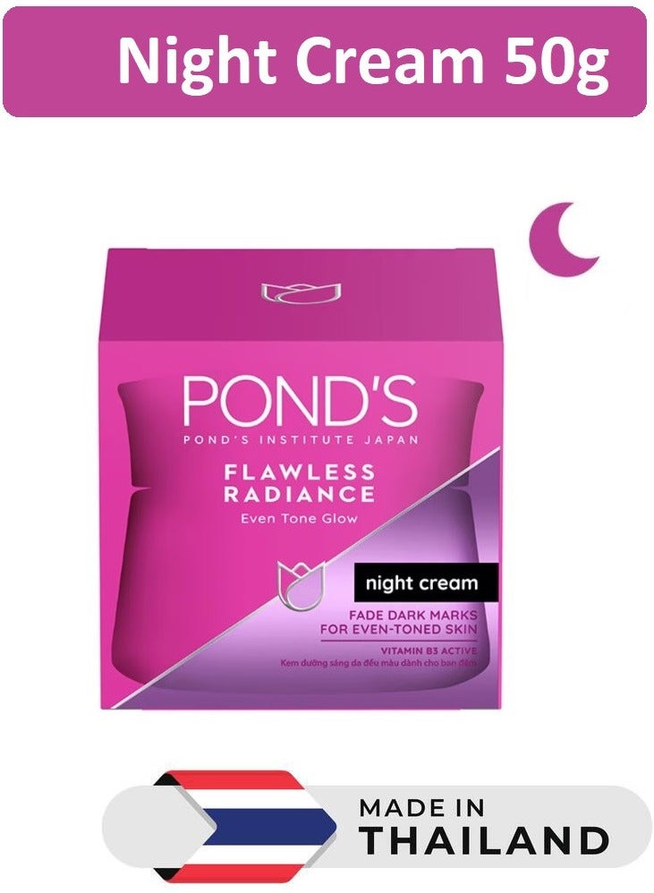 Flawless Radiance Night Cream Fade Dark Marks For Even-Toned Skin Vitamin B3 Active 50g