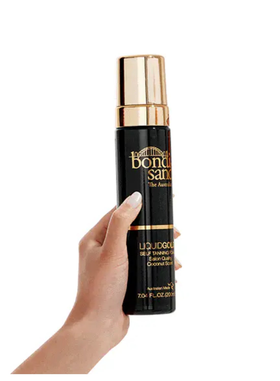 Self Tanning Foam Liquid Gold 200ml | Golden Shimmer Self Tan Mousse for Radiant Glowing Skin | Streak-Free Hydrating Sunless Tanning Foam for Body | Vegan & Cruelty-Free Liquid Gold Self Tanner - image 2