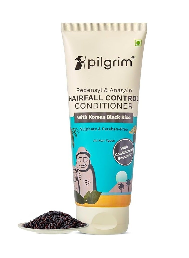 Pilgrim Redensyl & Anagain Conditioner Hairfall Control (200ml) with Black Korean Rice