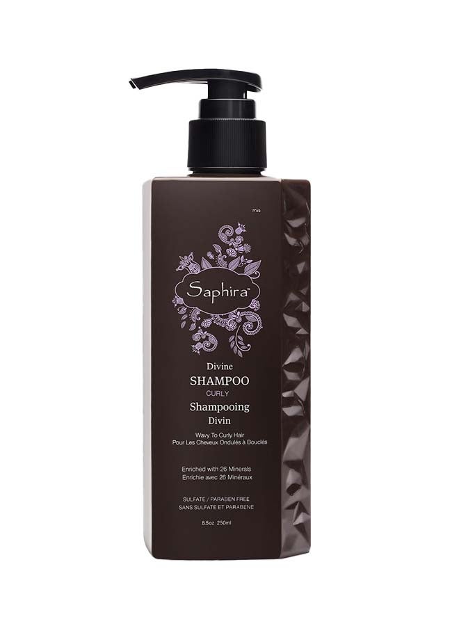 Divine Curls Shampoo For Curly, Wavy And Multi-Textured Hair, Sulfate-Free, Paraben-Free, 250ml