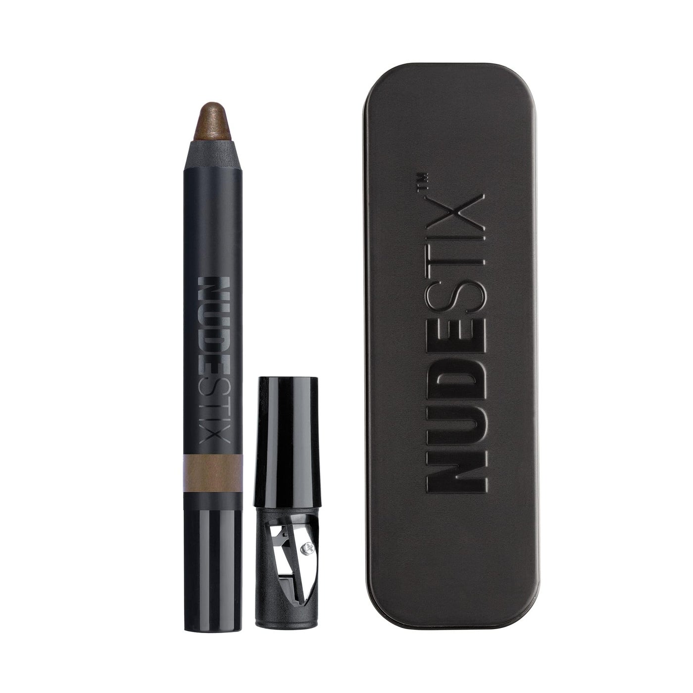 Nudestix Magnetic Luminous Eye Color â€“ 4-in-1 Cream Eyeshadow Stick, Eyeliner, Primer & Highlighter | Long-Wear, Waterproof Satin Finish | Vegan & Cruelty-Free Eye Makeup, Shade: Smoke