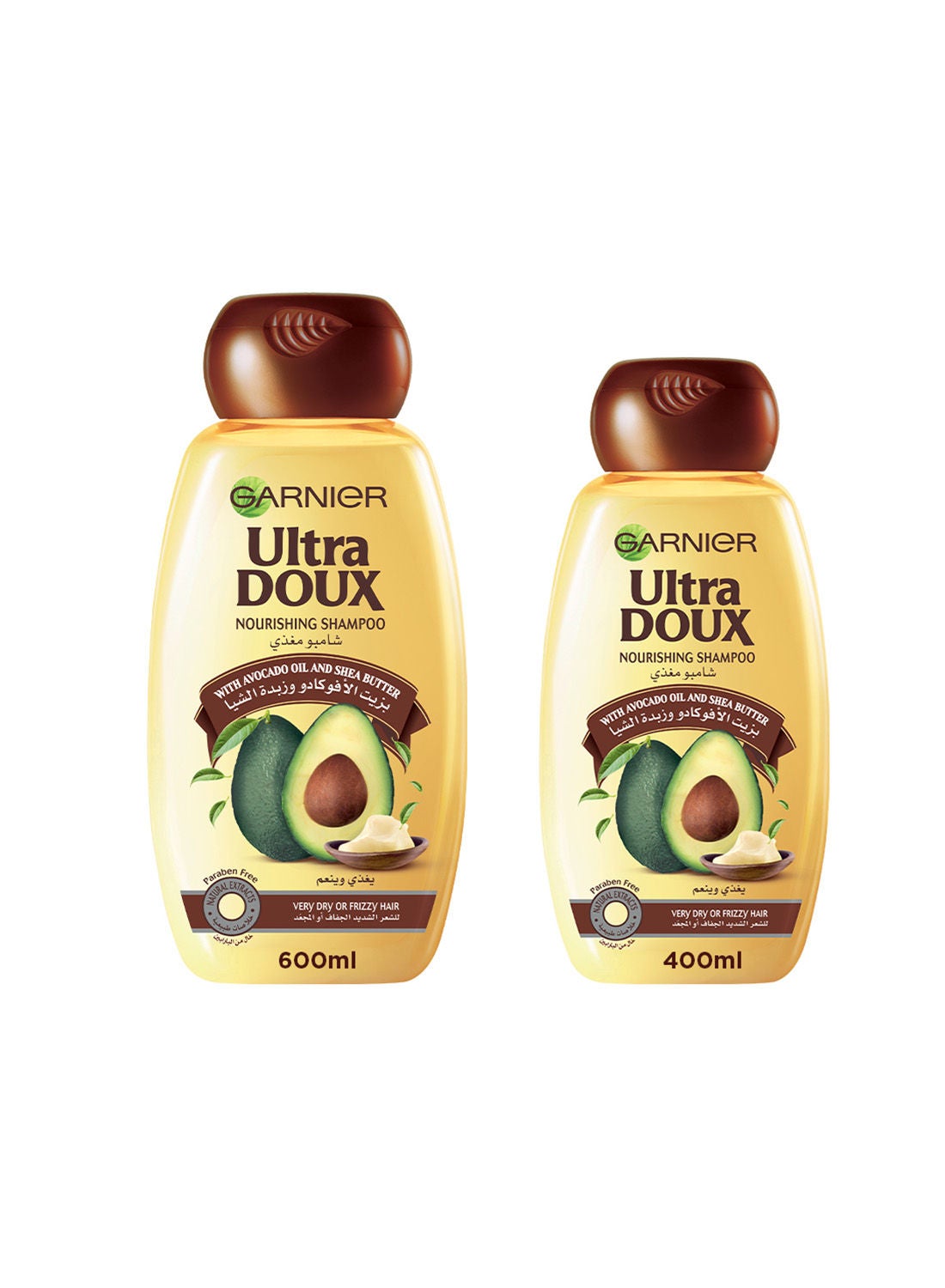 Ultra Doux Avocado 600ml Shampoo + 400ml Shampoo Dual Pack