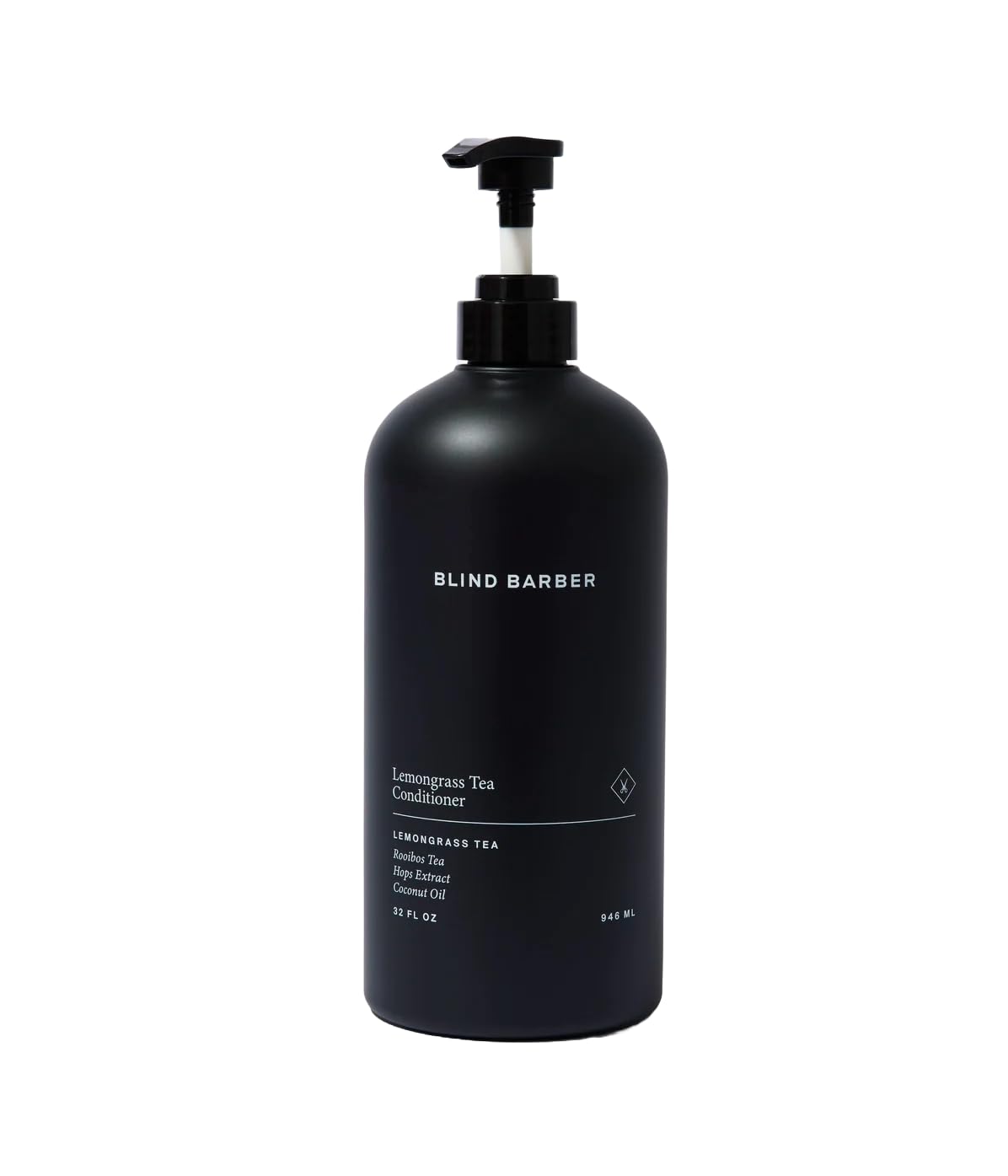 Blind Barber Lemongrass Tea Hair Conditioner for Men - Sulfate Free Conditioner with Coconut Oil, Hops & Rooibos Tea - Adds Weightless Body & Shine - Helps Revitalize Scalp & Detangle (32 Fl oz)