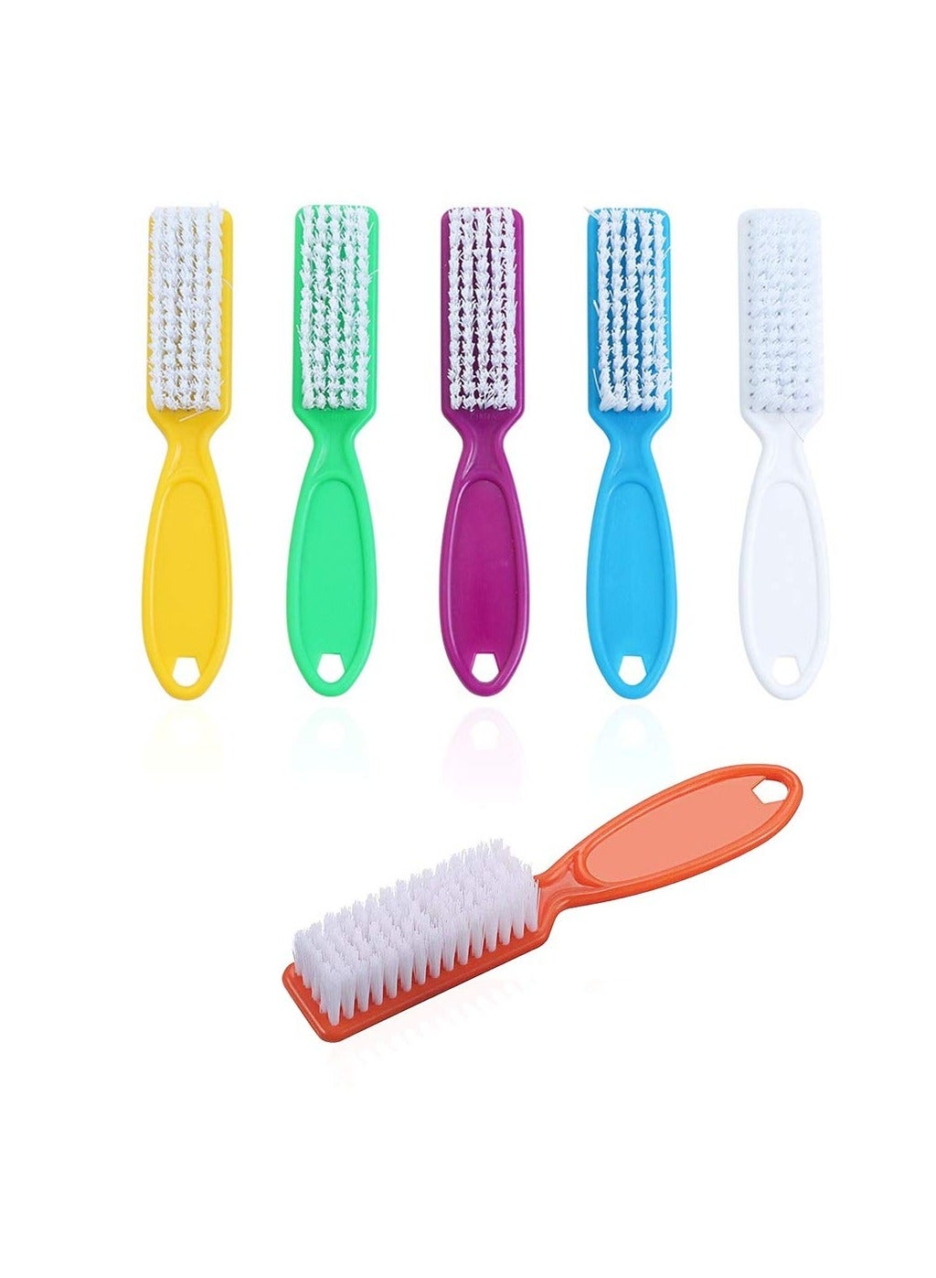 6 Pcs Handle Grip Nail Brush, Nail Cleaning Brushes for Toes and Fingernail
