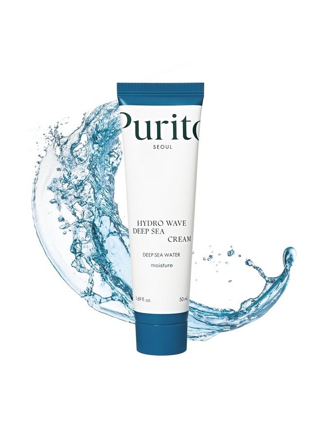 PURITO Deep Sea Cream, Hydration, Lightweight, for All Skin Types, Daily Face Moisturizer, Vegan & Cruelty-Free, Korean Skin Care, 50ml 1.69fl.oz