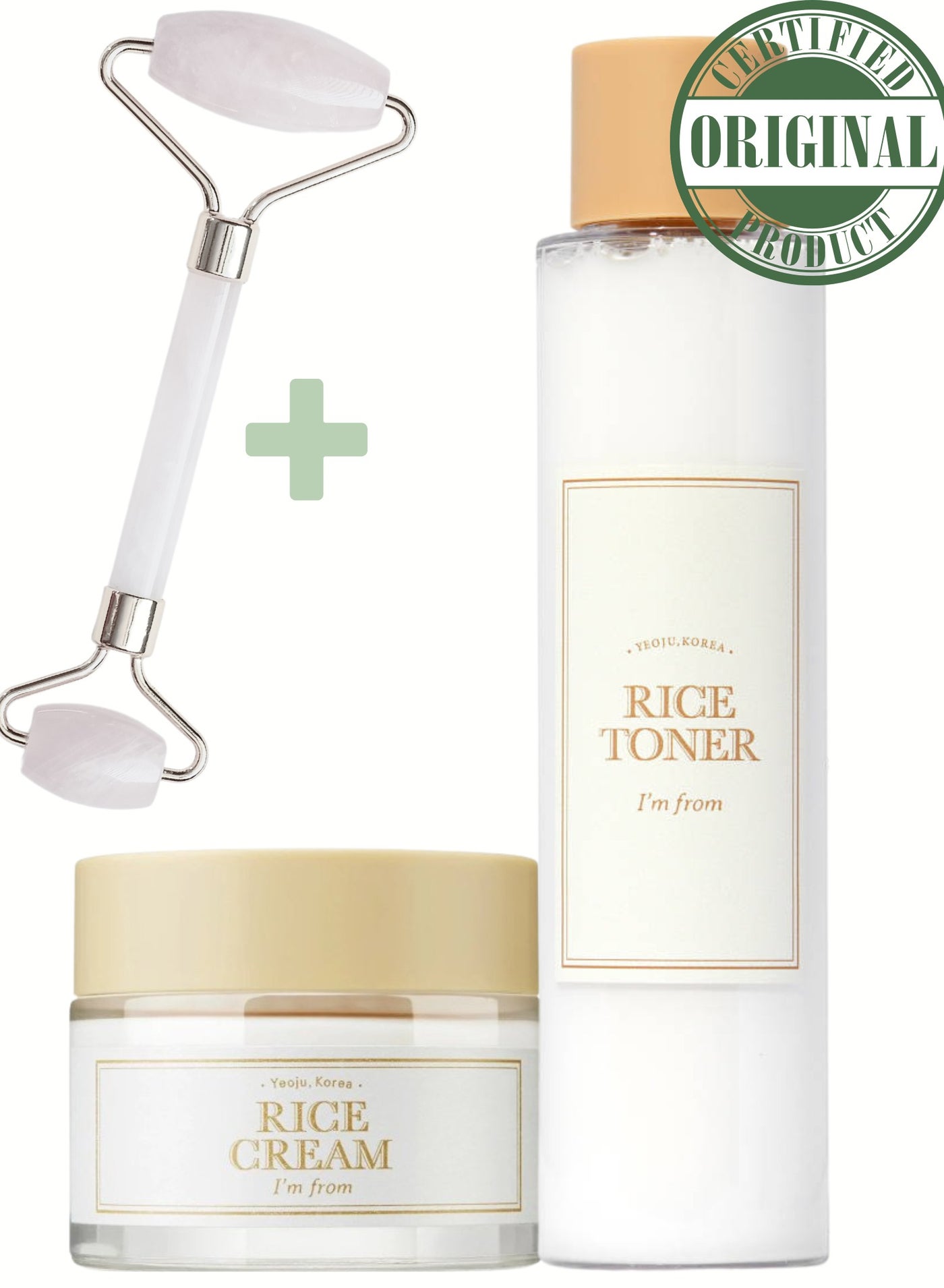 Brightening & Uneven Tone Solution – I’m From Rice Toner & Rice Cream Set for Radiance, Hydration & Smoother Skin Texture