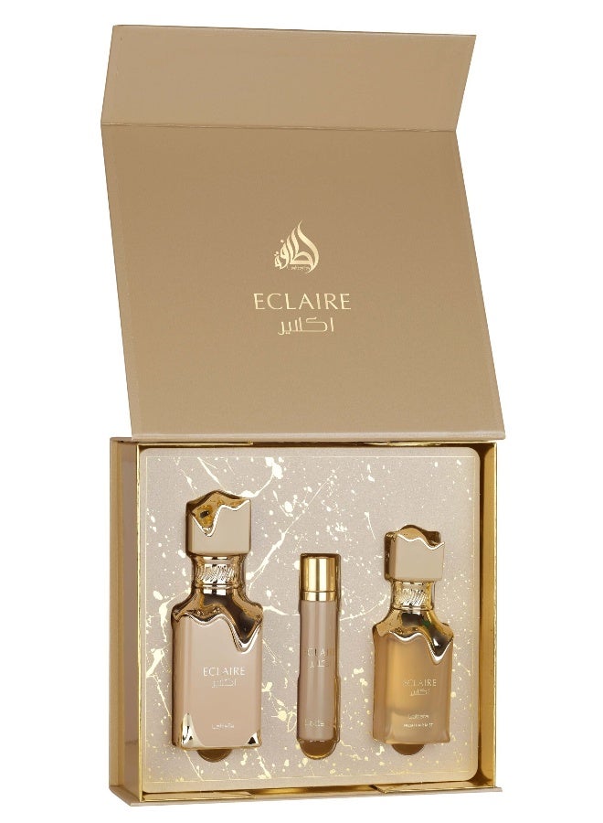 Eclaire Fragrance Gift Set EDP 100 ml + Travel Spray 12ml + Hair Mist 50 ml