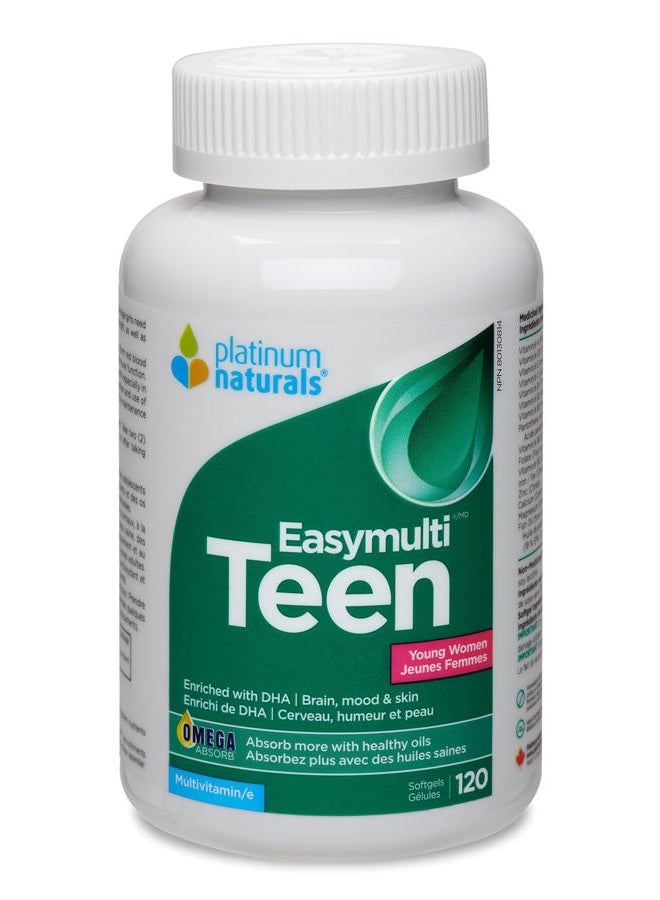 PLATINUM Easy Multi Teen Young Women (120 Softgels)