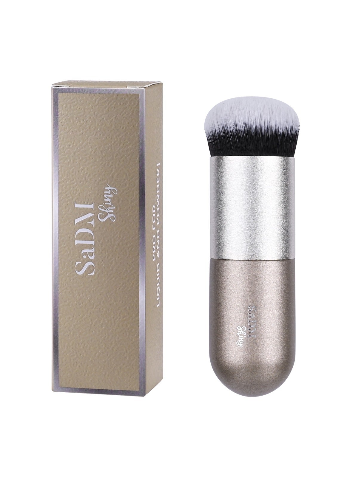 SaDM Shiny Chubby Foundation Brush – Portable, Multipurpose Brush for Flawless Makeup Application